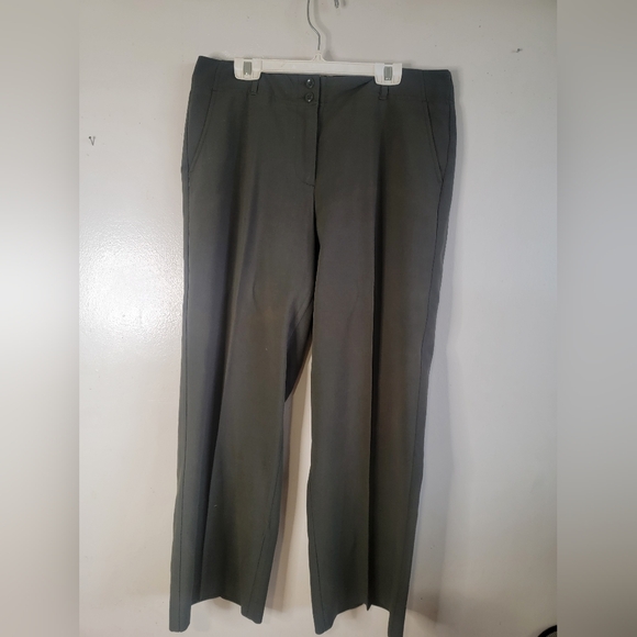 Emma James Petites Olive Green Trousers - Picture 1 of 4